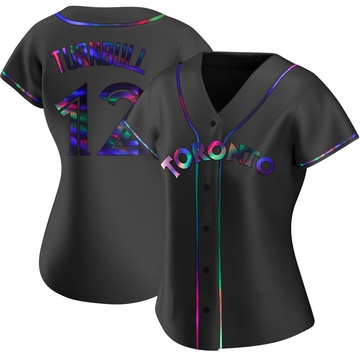 Replica Spencer Turnbull Women's Toronto Blue Jays Black Holographic Alternate Jersey