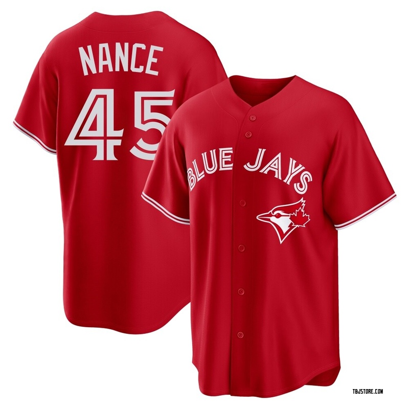 Replica Tommy Nance Men's Toronto Blue Jays Red Canada Day Jersey