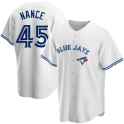 Replica Tommy Nance Men's Toronto Blue Jays White Home Jersey