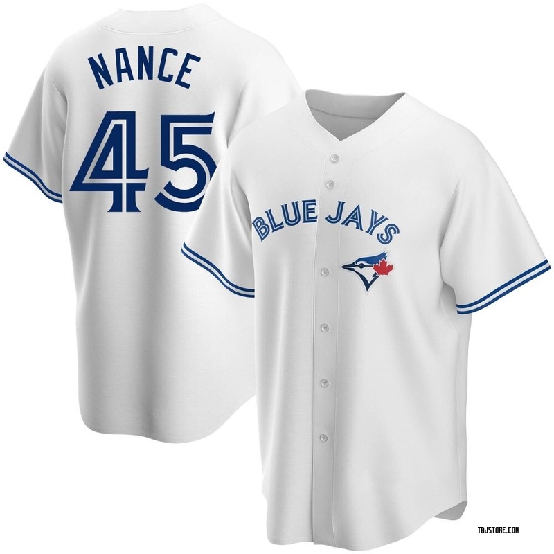 Replica Tommy Nance Men's Toronto Blue Jays White Home Jersey