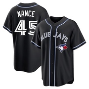 Replica Tommy Nance Youth Toronto Blue Jays Black Fashion Out Jersey