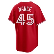 Replica Tommy Nance Youth Toronto Blue Jays Red Canada Day Jersey