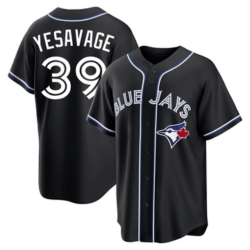 Replica Trey Yesavage Men's Toronto Blue Jays Black Fashion Out Jersey
