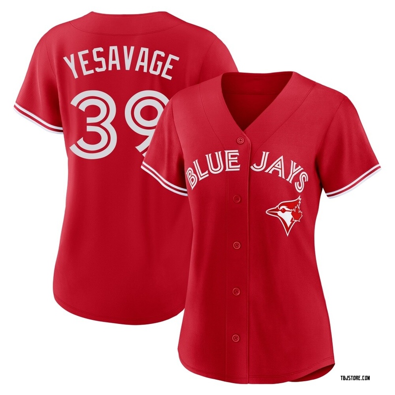 Replica Trey Yesavage Women's Toronto Blue Jays Red Canada Day Jersey