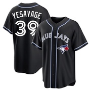 Replica Trey Yesavage Youth Toronto Blue Jays Black Fashion Out Jersey