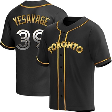 Replica Trey Yesavage Youth Toronto Blue Jays Black Golden Alternate Jersey