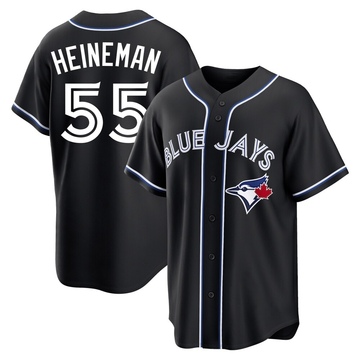 Replica Tyler Heineman Men's Toronto Blue Jays Black Fashion Out Jersey