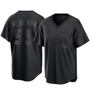 Replica Tyler Heineman Men's Toronto Blue Jays Black Pitch Fashion Jersey