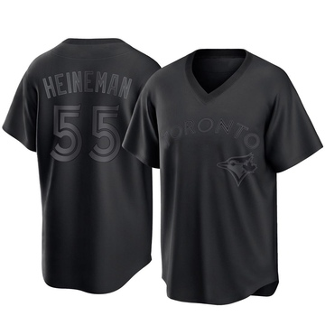Replica Tyler Heineman Men's Toronto Blue Jays Black Pitch Fashion Jersey