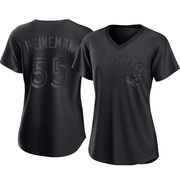 Replica Tyler Heineman Women's Toronto Blue Jays Black Pitch Fashion Jersey