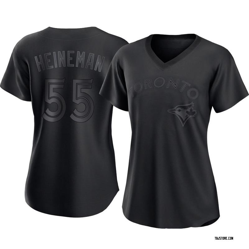 Replica Tyler Heineman Women's Toronto Blue Jays Black Pitch Fashion Jersey
