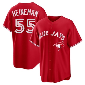 Replica Tyler Heineman Youth Toronto Blue Jays Red Canada Day Jersey