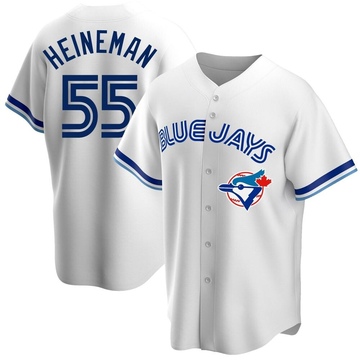 Replica Tyler Heineman Youth Toronto Blue Jays White Home Cooperstown Collection Jersey