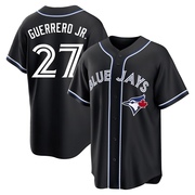 Replica Vladimir Guerrero Jr. Men's Toronto Blue Jays Black Fashion Out Jersey