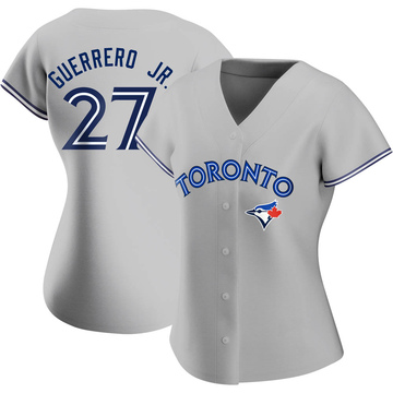Replica Vladimir Guerrero Jr. Women's Toronto Blue Jays Gray Road Jersey