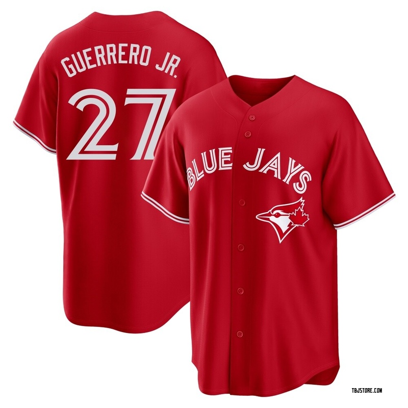 Replica Vladimir Guerrero Jr. Youth Toronto Blue Jays Red Canada Day Jersey