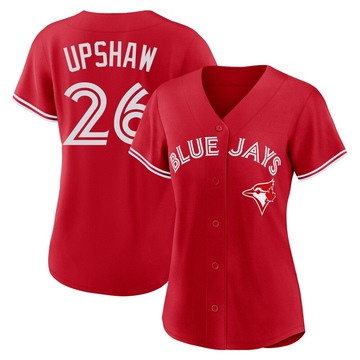 Replica Willie Upshaw Women's Toronto Blue Jays Red Canada Day Jersey