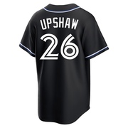 Replica Willie Upshaw Youth Toronto Blue Jays Black Fashion Out Jersey